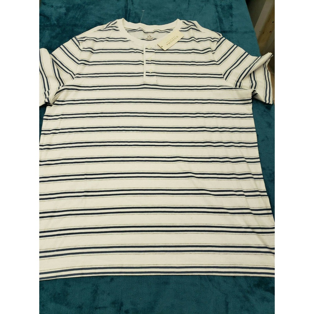 Sonoma Life+Style Mens White Short Sleeve Polo Shirt size Extra Large NWT Cotton